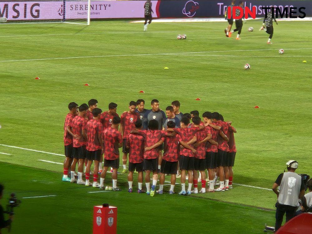 Drama 4 Gol, Laos Imbangi Timnas Indonesia di Babak I