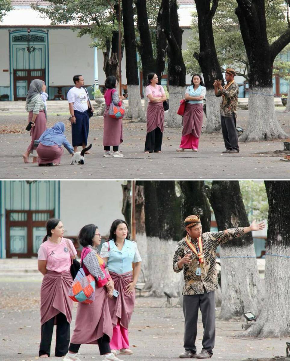 Ira Wibowo di Pura Mangkunegaran dan Keraton Solo (instagram.com/irawbw)