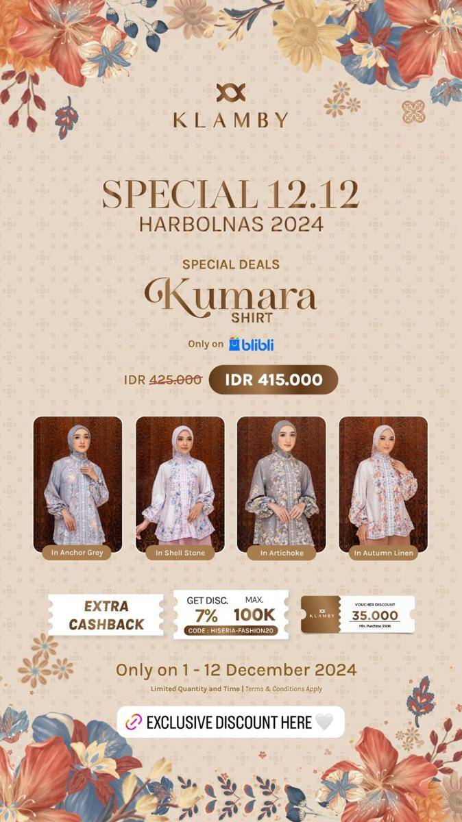 Promo fashion 12.12 (instagram.com/stories/wearingklamby)