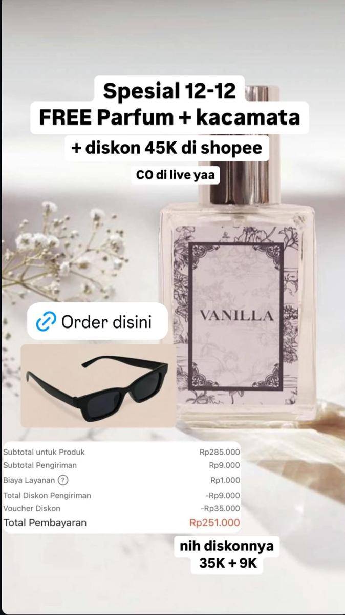 Promo fashion 12.12 (instagram.com/stories/vanillahijab)