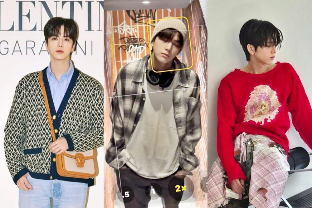 7 Inspirasi OOTD Motif ala Younghoon THE BOYZ, Stripe hingga Plaid!