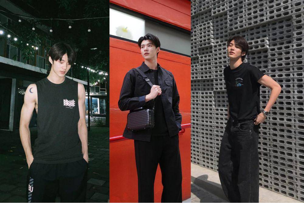 All black outfit ala Meen Nichakoon (instagram.com/meennicha8)