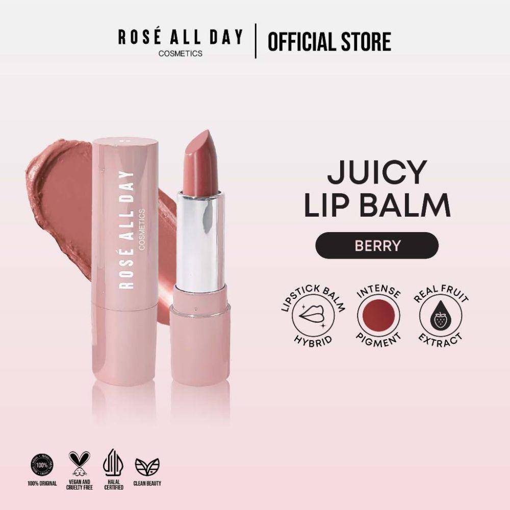 Rosé All Day Juicy Lip Balm (shopee.co.id/Rosé All Day Cosmetics Official Shop)