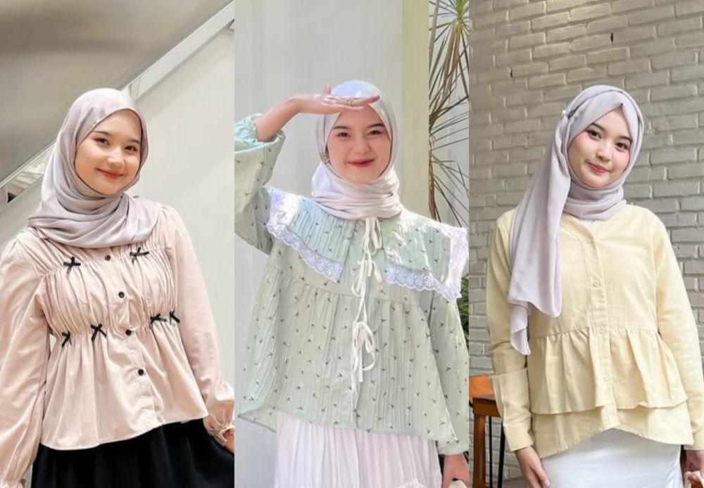 10 Ide Padu Padan Peplum Blouse ala Siska Amera, Kasual untuk Hangout!