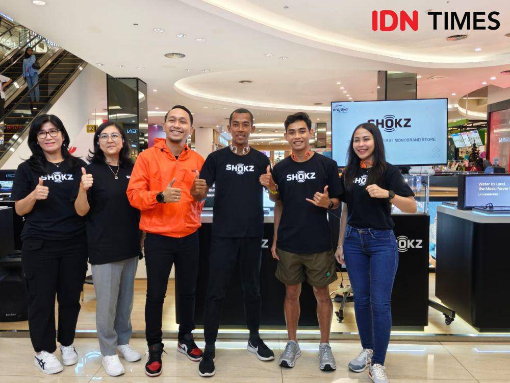 Gerai Shokz Pertama Hadir di FX Sudirman (IDN Times/Fatkhur Rozi)