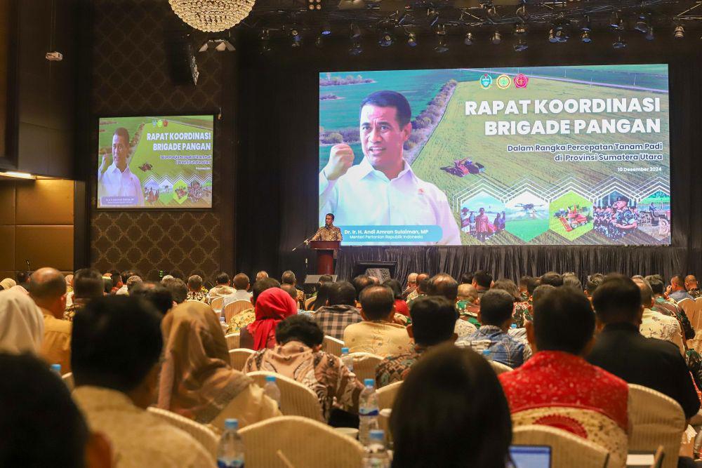 Kementan Siapkan Brigade Pangan dan Optimasi Lahan di Wilayah Sumut