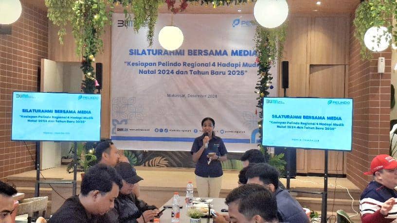 MC saat membuka acara silaturahmi Pelindo Regional 4 bersama media / IDN Times : Darsil Yahya