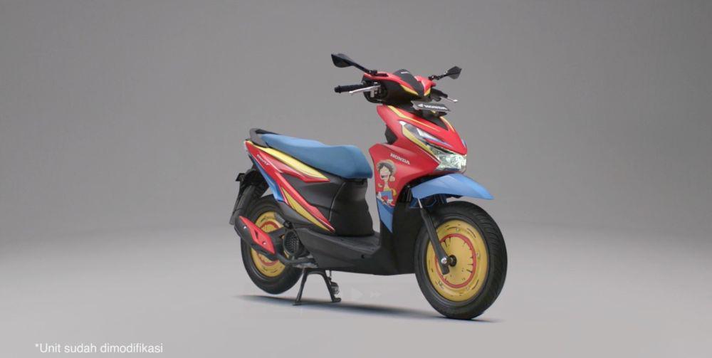 Kolaborasi Honda BeAT x Tahilalats, Hadirkan Motor Edisi One Piece