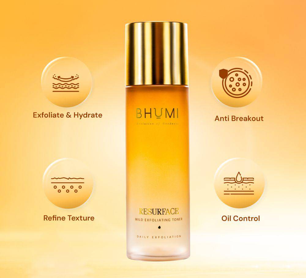 BHUMI Resurface Mild Exfoliating Toner (dok. Bhumi)