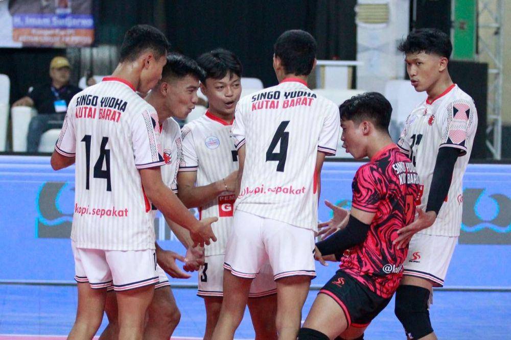 Tim Singo Yudha Kutai Barat di Kejurnas Voli U-19 2024 (instagram.com/indonesian_volleyball)