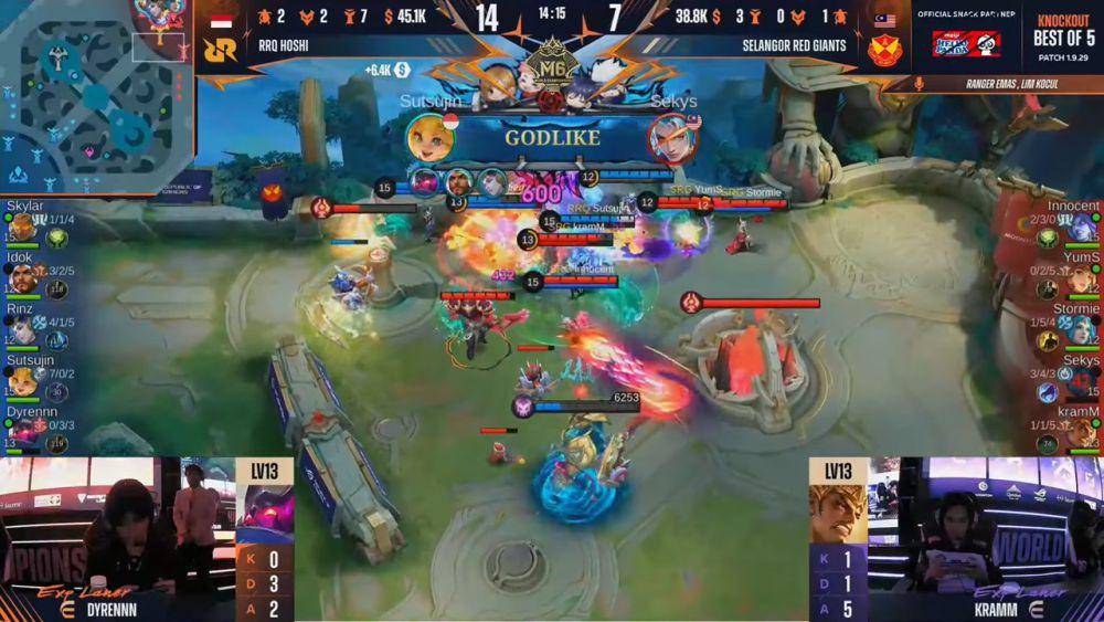 Team fight solid RRQ Hoshi seimbangkan kedudukan. (youtube.com/MPL Indonesia)