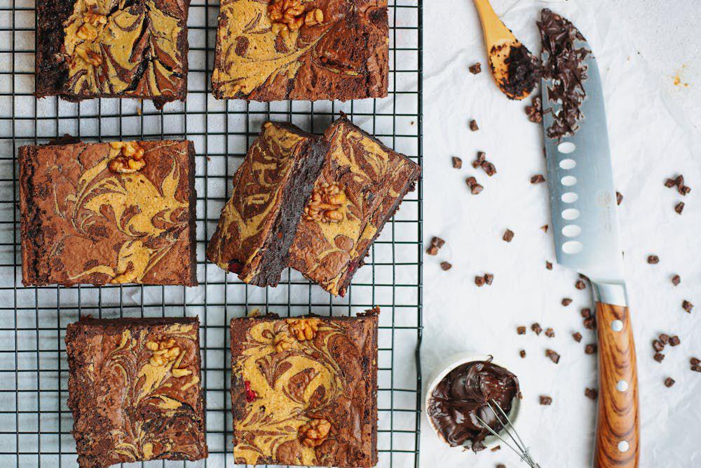 Resep Banana Fudgy Brownies Marble, Manis Pisangnya Bikin Ketagihan!