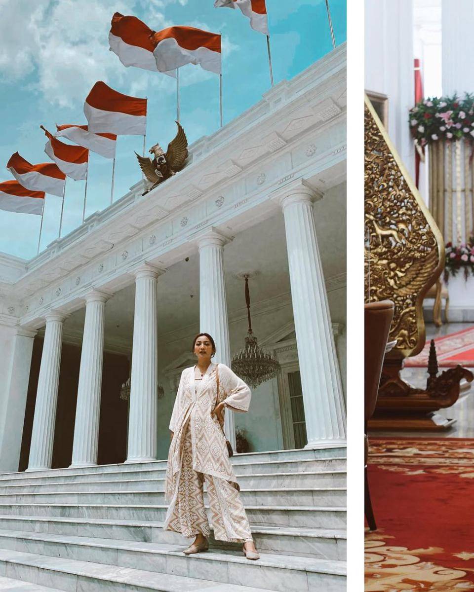 ide busana one set ala Hesti Purwadinata (instagram.com/hestipurwadinata)