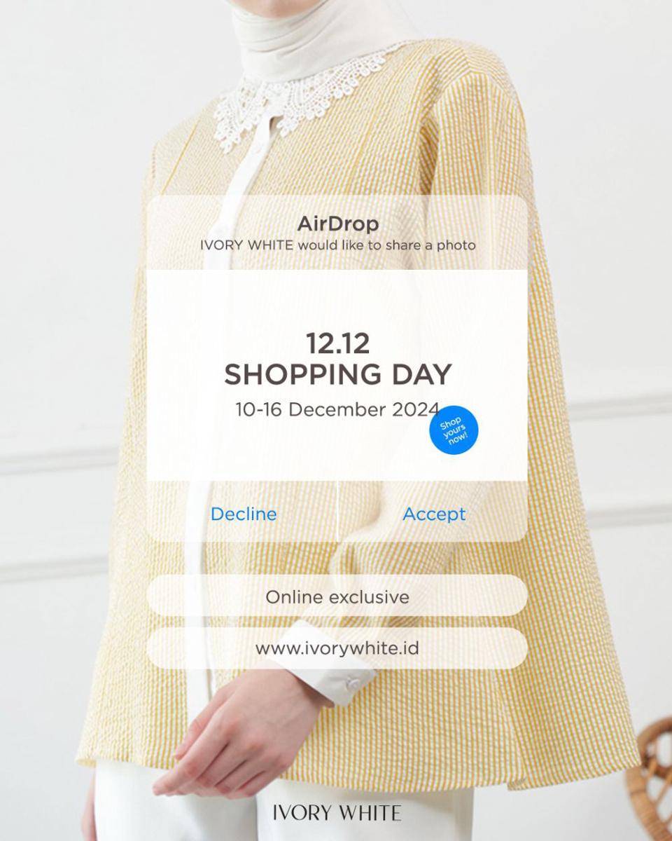 Promo fashion 12.12. (instagram.com/ivorywhite.id)