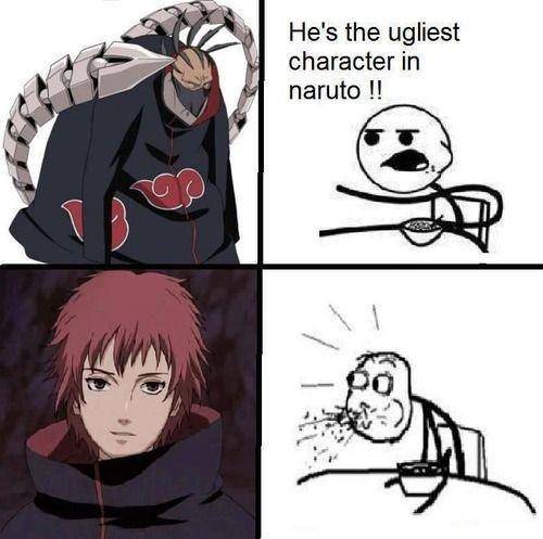 potret meme kocak Sasori (reddit.com/user/bluegoldredsilver5)