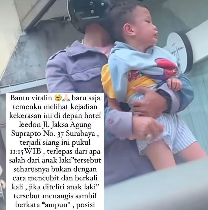 Polisi Tangkap Pria Surabaya Cubit Anak yang Viral di Media Sosial