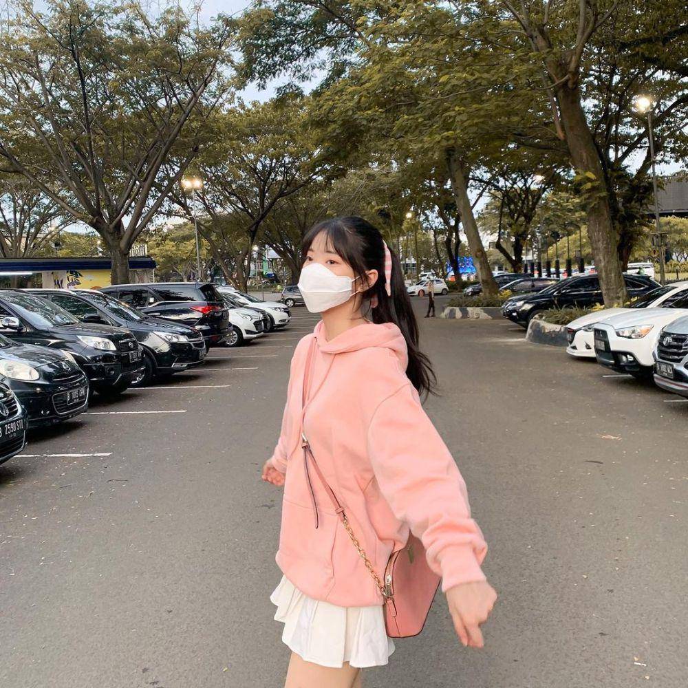OOTD bertema pink ala Fiony JKT48 (instagram.com/jkt48.fiony)