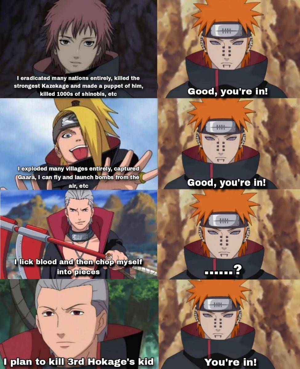 potret meme Hidan Akatsuki (reddit.com/user/AltruisticClothes296)