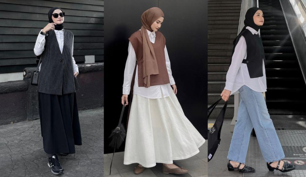 8 Layering Kemaja Putih ala Anggita Kusuma Dewi, Bernuansa Classy!