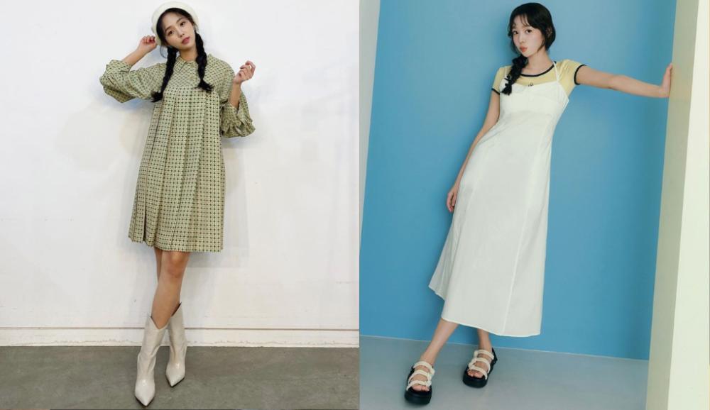 10 Soft Girl Style ala Chae Soo Bin, Dominasi Dress Kikinian!