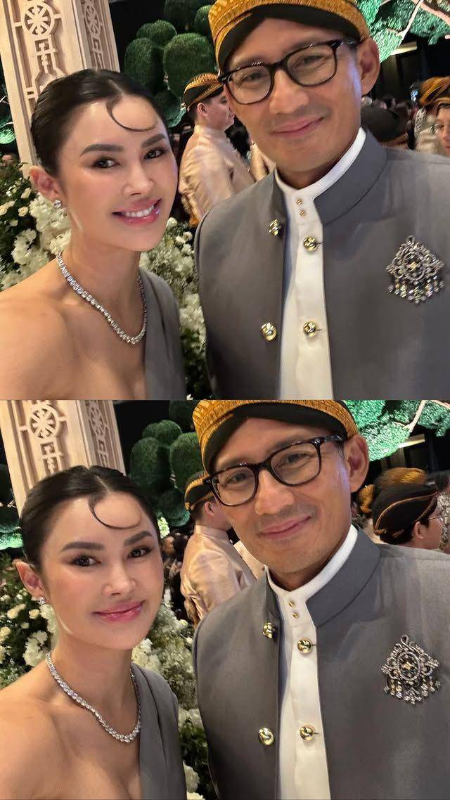 artis di ngunduh mantu Rio Haryanto dan Athina (Instagram.com/michellehalim)