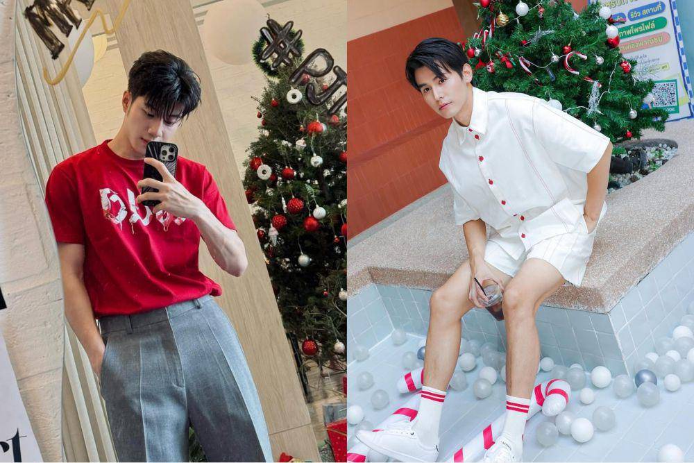 OOTD kasual nuansa natal ala aktor Thailand (instagram.com/bank_nuttawatt | instagram.com/jjaajaaaa)