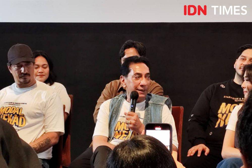 Chand Parwez di premiere film Modal Nekad, Kamis (12/12/2024) (dok. IDN Times/Shandy Pradana)