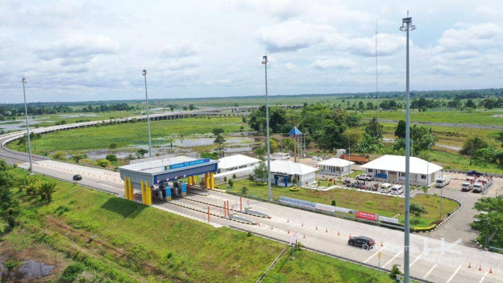 Gerbang Tol (GT) Kayu Agung. (dok. Hutama Karya)