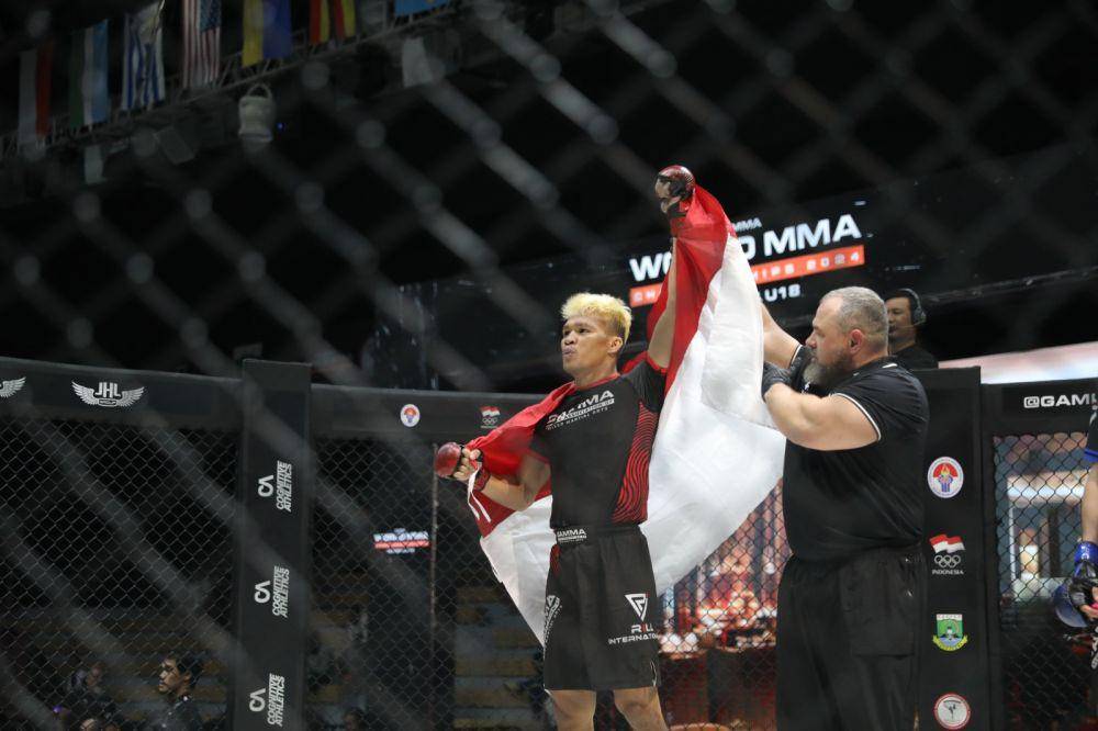 Petarung Indonesia, Abdul Sofyan ke final GAMMA World MMA Championships 2024. (Dok. Pertacami).