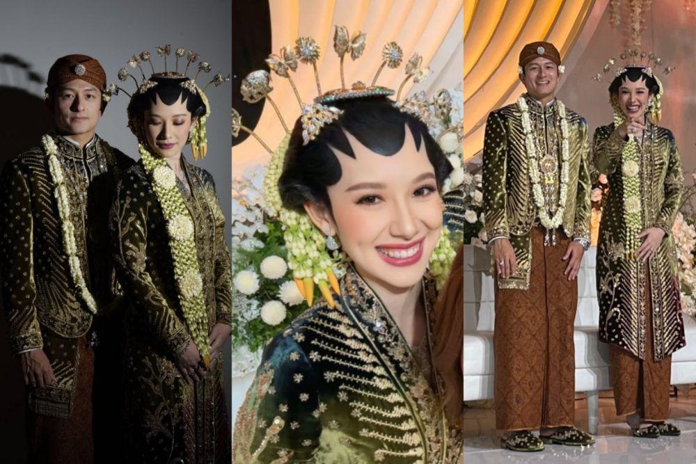 9 Gaya Kebaya dan Makeup Ngunduh Mantu Athina Papadimitriou, Sakral!