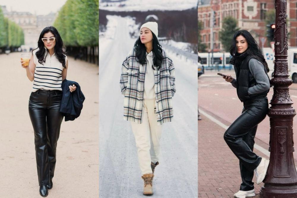 10 Inspirasi OOTD Monokrom Medina Dina, Classy Banget!