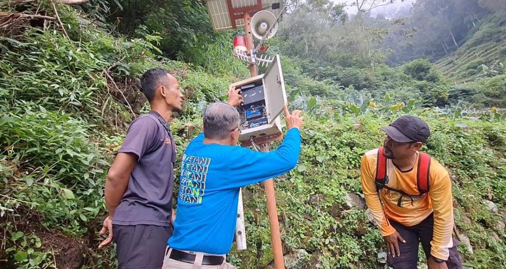 EWS Pendeteksi Longsor di Ngancar Magetan Rusak, Warga Was-was