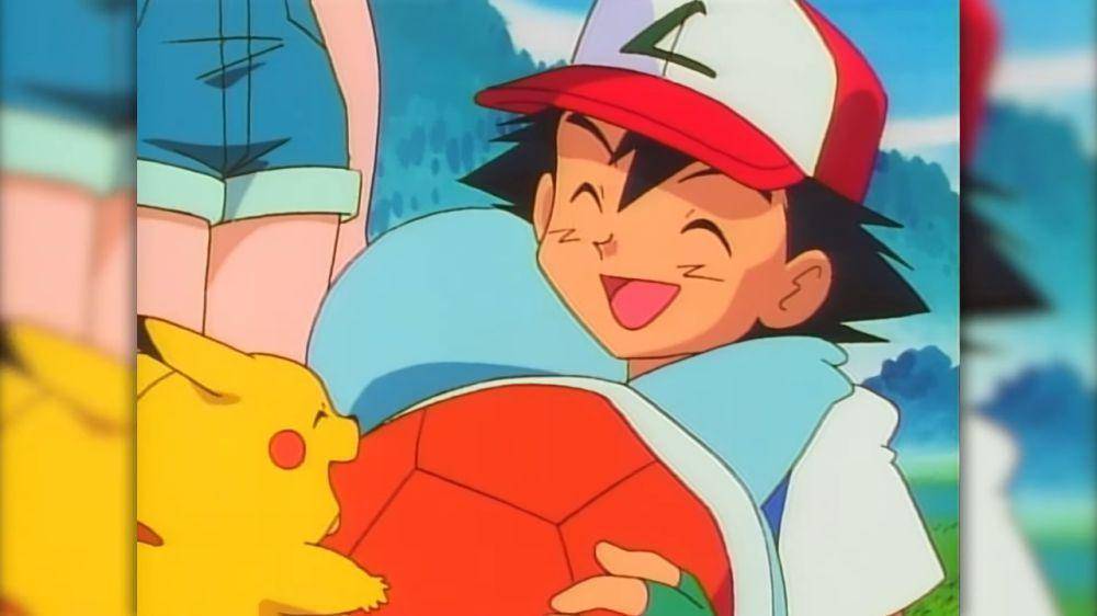 Ash, Pikachu, dan Squirtle (dok. OLM/Pokémon: Indigo League)