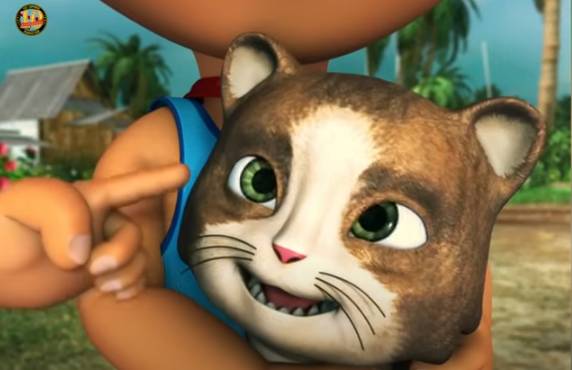 potret kucing Apin (youtube.com/Les' Copaque Production)