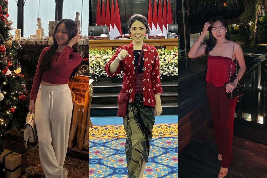 8 OOTD Minimalis Nuansa Merah untuk Rayakan Natal, Fresh Banget!
