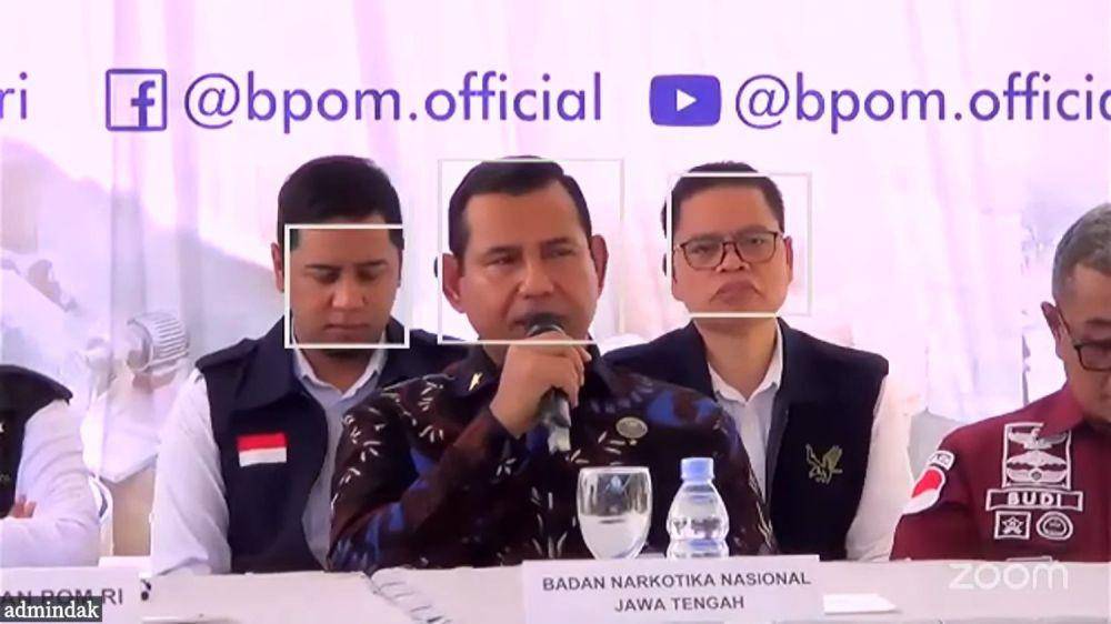 Konferensi Pers Pemusnahan Barang Bukti Perkara Obat-Obat Tertentu BBPOM di Semarang dan Bandung. Sumber Foto: Youtube Humas BPOM.