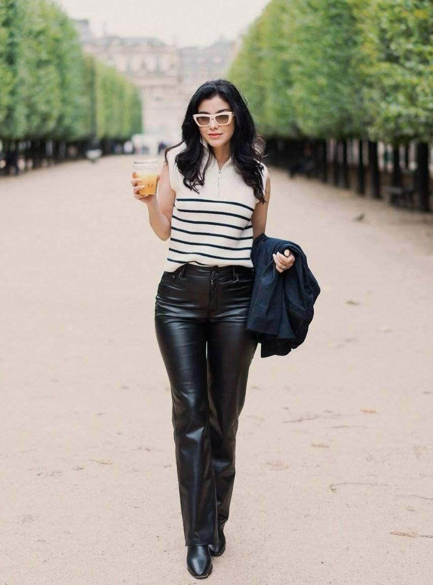 OOTD monokrom Medina Dina (instagram.com/medinadinaaa)
