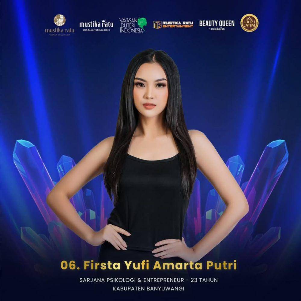Firsta Yufi Amarta Putri, Finalis Puteri Indonesia Jawa Timur 2025 (instagram.com/puteriindonesiajatim)