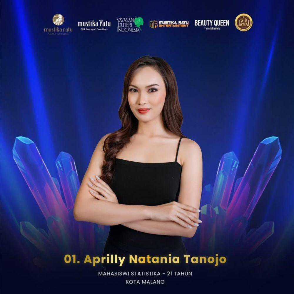 Aprilly Natania Tanojo, Finalis Puteri Indonesia Jawa Timur 2025 (instagram.com/puteriindonesiajatim)