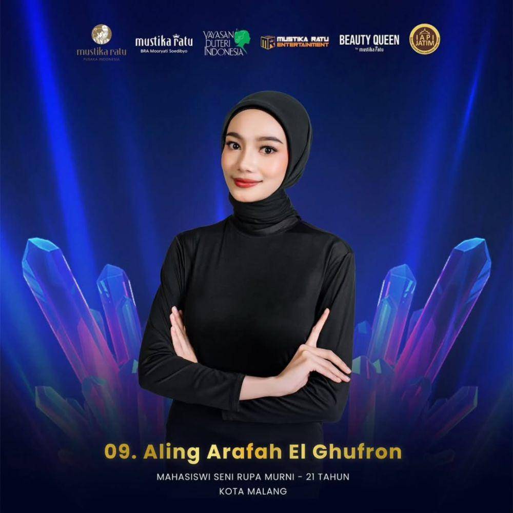 Aling Arafah El Ghufron, Finalis Puteri Indonesia Jawa Timur 2025 (instagram.com/puteriindonesiajatim)