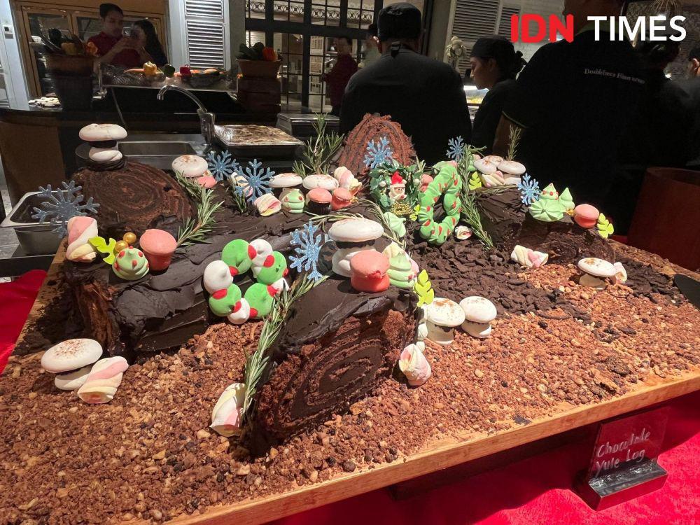 Resep Caramel Yule Log Cake untuk Sajian Hari Natal
