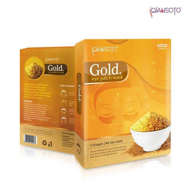 Qiansoto Eye Patch Mask Gold (blibli.com/Hadalida)