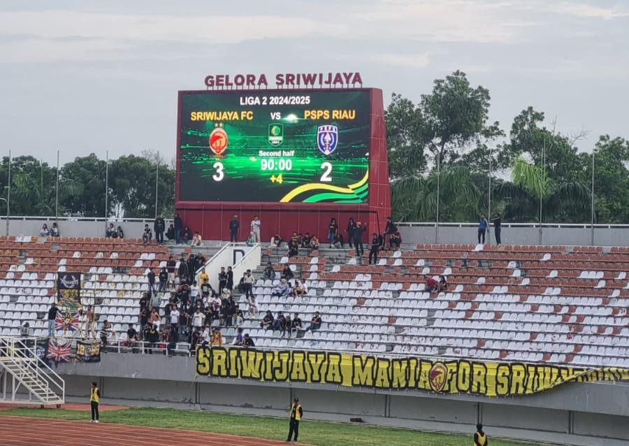 Terlalu Pede, PSPS Tumbang dari Sriwijaya yang Sedang Krisis