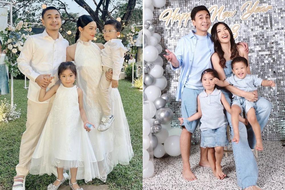 10 Inspirasi OOTD Keluarga Raditya Dika, Warnanya Selalu Matching!