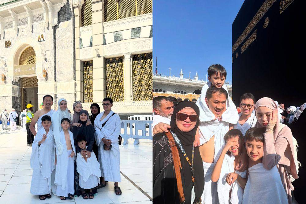 Umrah Zaskia Mecca dan keluarga (Instagram.com/zaskiadyamecca)