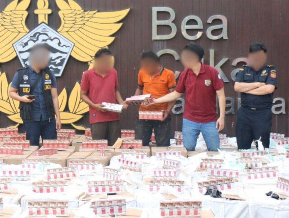 Bea Cukai Lampung Tindak 5,2 Juta Batang Rokok Ilegal Sebulan Terakhir