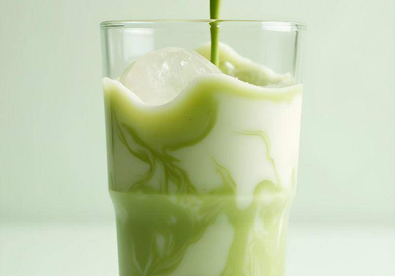 matcha latte (unsplash.com/Andrea Lacasse)