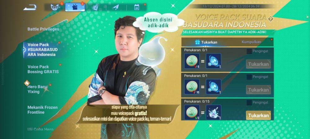 event Voice Pack Windah Basudara di Honor of Kings (dok. TiMi Studio Group/Honor of Kings)