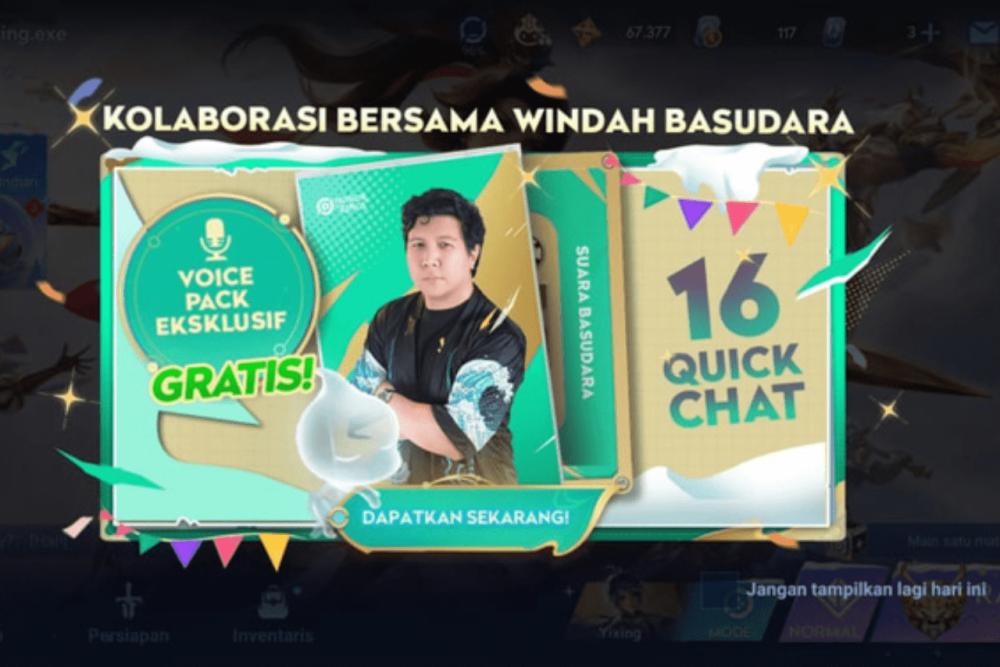 Event Voice Pack Windah Basudara di Honor of Kings, Gratis!