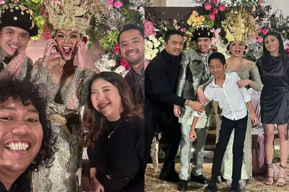 Potret Tamu Artis di Resepsi Pernikahan Oza Rangkuti dan Aisha Lahtiba